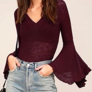 Free people bell sleeve top